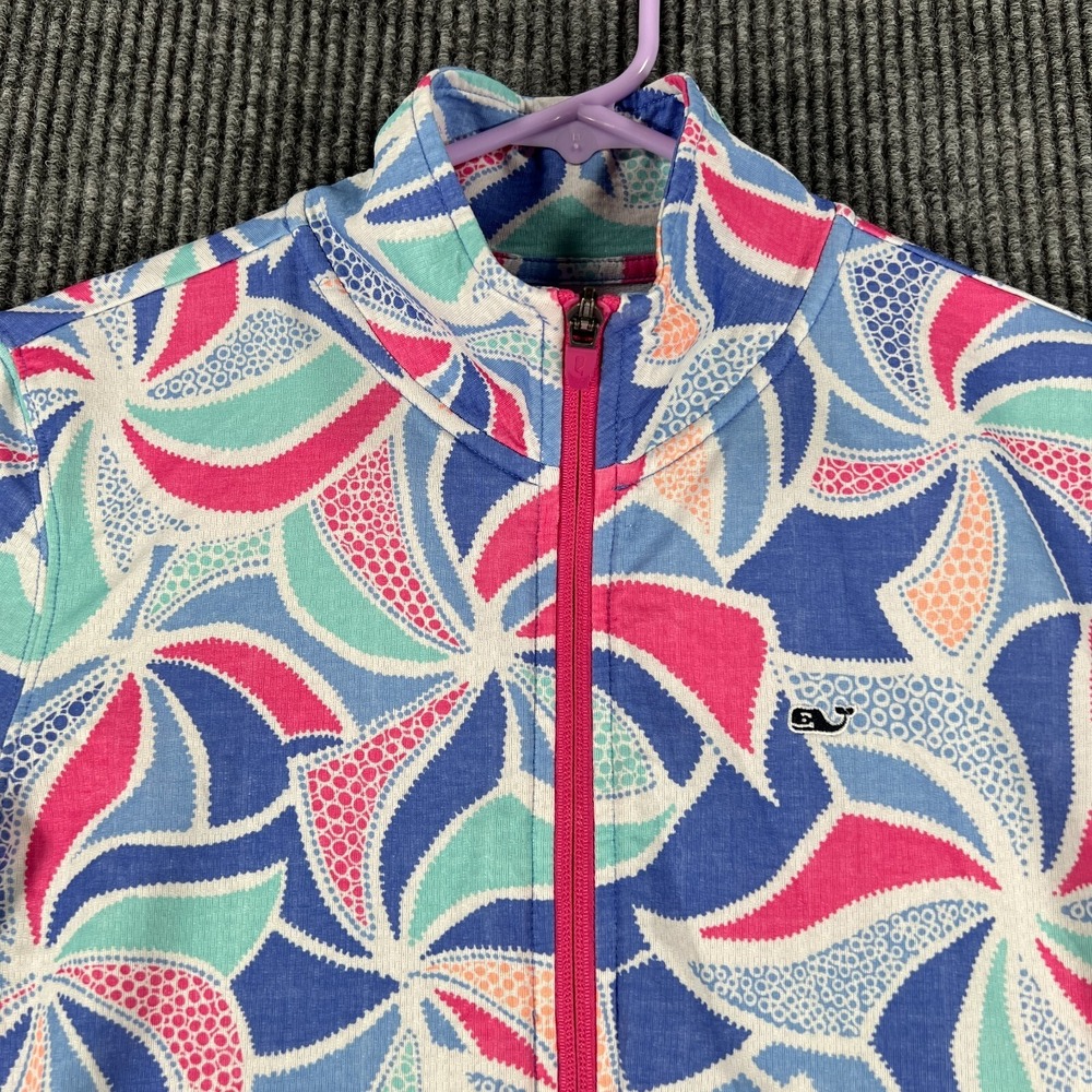 Vineyard Vines Performance‎ Shirt Womens XS Extra Small 1/4 Zip Mock Neck